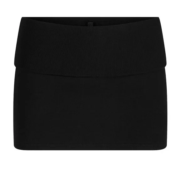Skims cotton fleece FOLDOVER MINI SKIRT small - Picture 3 of 6